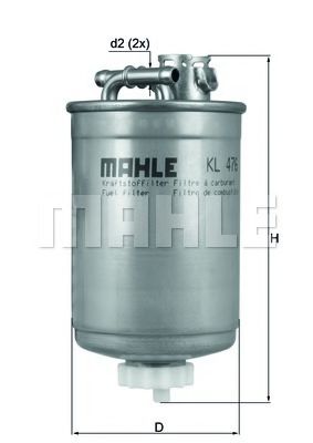MAHLE ORIGINAL KL 476D Топливный фильтр для FORD GALAXY (Форд Галакси) MAHLE ORIGINAL KL 476D Топливный фильтр для FORD GALAXY (Форд Галакси)