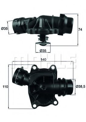 MAHLE ORIGINAL TI 233 88 Термостат, охлаждающая жидкость для BMW (Бмв) MAHLE ORIGINAL TI 233 88 Термостат, охлаждающая жидкость для BMW (Бмв)