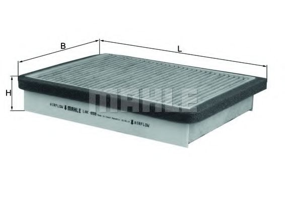 MAHLE ORIGINAL LAK 658 Фильтр, воздух во внутренном пространстве для LADA 112 (Лада 112)