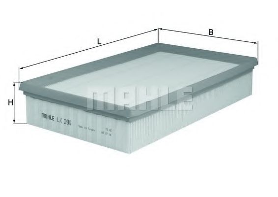 MAHLE ORIGINAL LX 296 Воздушный фильтр для AUDI 90 (Ауди 90)