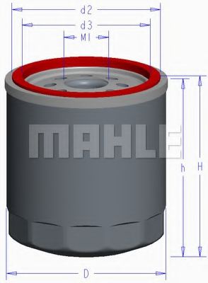 MAHLE ORIGINAL OC 611 Масляный фильтр для TOYOTA IQ (Тойота/тоета Иq) MAHLE ORIGINAL OC 611 Масляный фильтр для TOYOTA IQ (Тойота/тоета Иq)