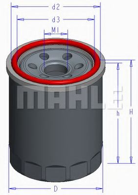 MAHLE ORIGINAL OC 579 Масляный фильтр для MAZDA 626 II (Мазда 626 2) MAHLE ORIGINAL OC 579 Масляный фильтр для MAZDA 626 II (Мазда 626 2)