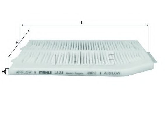 MAHLE ORIGINAL LA 23 Фильтр, воздух во внутренном пространстве для RENAULT (Рено) MAHLE ORIGINAL LA 23 Фильтр, воздух во внутренном пространстве для RENAULT (Рено)