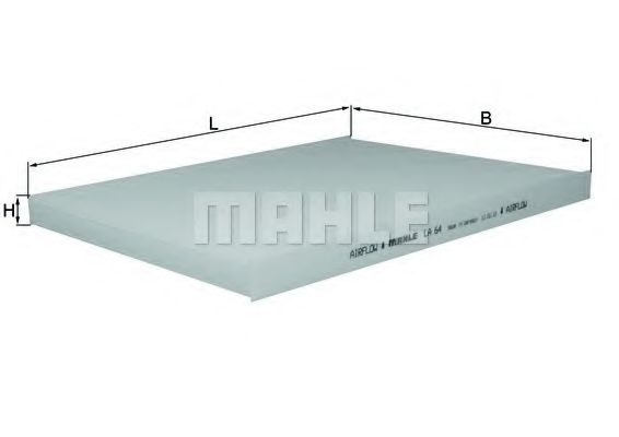 MAHLE ORIGINAL LA 64 Фильтр, воздух во внутренном пространстве для ALFA ROMEO 166 (Альфа ромео 166) MAHLE ORIGINAL LA 64 Фильтр, воздух во внутренном пространстве для ALFA ROMEO 166 (Альфа ромео 166)