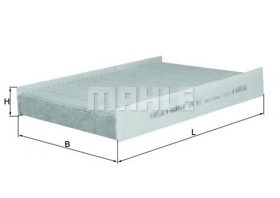 MAHLE ORIGINAL LAK 811 Фильтр, воздух во внутренном пространстве для SEAT MII (Сеат М2)