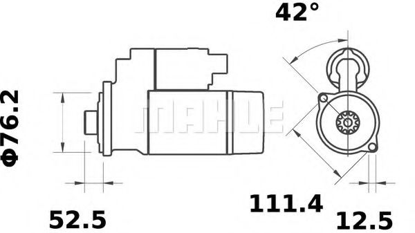 MAHLE ORIGINAL MS 383 Стартер для VOLKSWAGEN SHARAN (Фольксваген Шаран) MAHLE ORIGINAL MS 383 Стартер для VOLKSWAGEN SHARAN (Фольксваген Шаран)