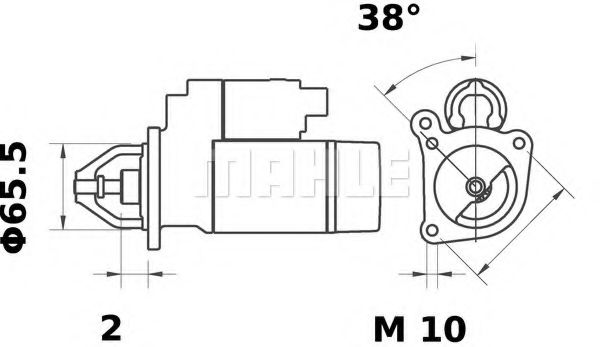 MAHLE ORIGINAL MS 377 Стартер для RENAULT CLIO I (Рено Cлио и) MAHLE ORIGINAL MS 377 Стартер для RENAULT CLIO I (Рено Cлио и)