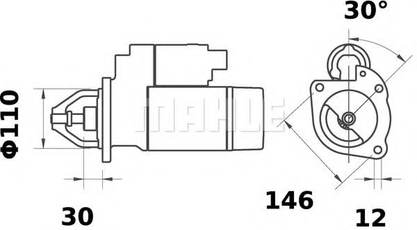 MAHLE ORIGINAL MS 278 Стартер для FIAT (Фиат) MAHLE ORIGINAL MS 278 Стартер для FIAT (Фиат)