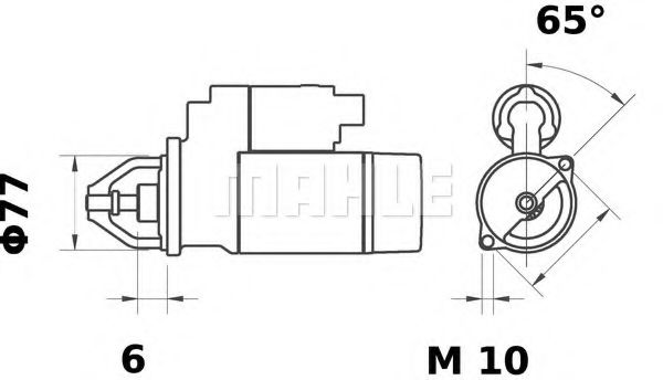 MAHLE ORIGINAL MS 233 Стартер для MITSUBISHI PAJERO/SHOGUN (Митсубиши/митсубиси Пажэро/шогун) MAHLE ORIGINAL MS 233 Стартер для MITSUBISHI PAJERO/SHOGUN (Митсубиши/митсубиси Пажэро/шогун)