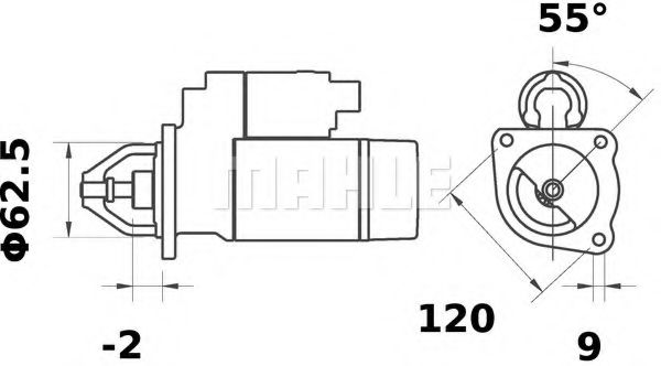 MAHLE ORIGINAL MS 182 Стартер для PEUGEOT 205 II (Пежо 205 2) MAHLE ORIGINAL MS 182 Стартер для PEUGEOT 205 II (Пежо 205 2)