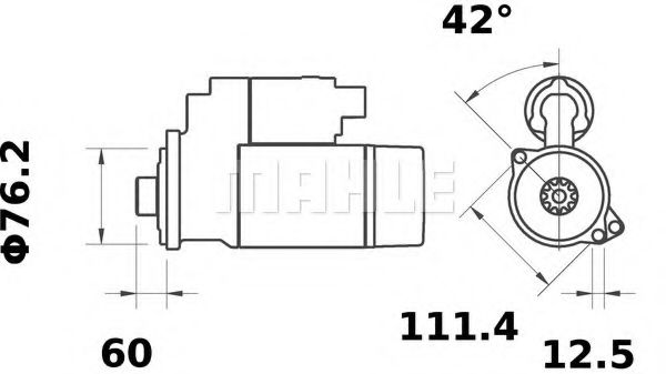 MAHLE ORIGINAL MS 124 Стартер для SEAT ALTEA (Сеат Алтэа) MAHLE ORIGINAL MS 124 Стартер для SEAT ALTEA (Сеат Алтэа)