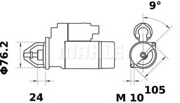 MAHLE ORIGINAL MS 15 Стартер для BMW 7 (Бмв 7) MAHLE ORIGINAL MS 15 Стартер для BMW 7 (Бмв 7)