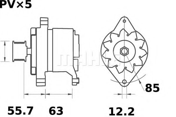 MAHLE ORIGINAL MG 601 Генератор для LANCIA DEDRA SW (Лансиа/лянча Дэдра св) MAHLE ORIGINAL MG 601 Генератор для LANCIA DEDRA SW (Лансиа/лянча Дэдра св)