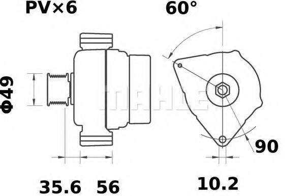 MAHLE ORIGINAL MG 573 Генератор для MERCEDES-BENZ CLK (Мэрcэдэс-бэнз Слк) MAHLE ORIGINAL MG 573 Генератор для MERCEDES-BENZ CLK (Мэрcэдэс-бэнз Слк)
