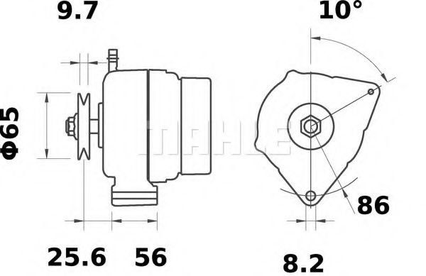 MAHLE ORIGINAL MG 534 Генератор для LADA 111 (Лада 111) MAHLE ORIGINAL MG 534 Генератор для LADA 111 (Лада 111)