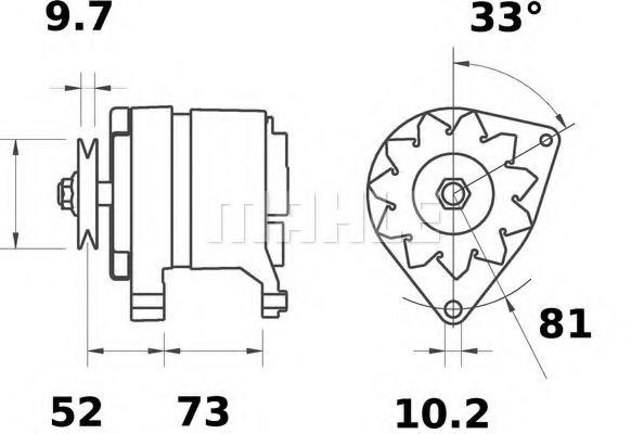 MAHLE ORIGINAL MG 535 Генератор для FIAT STRADA II (Фиат Страда 2) MAHLE ORIGINAL MG 535 Генератор для FIAT STRADA II (Фиат Страда 2)
