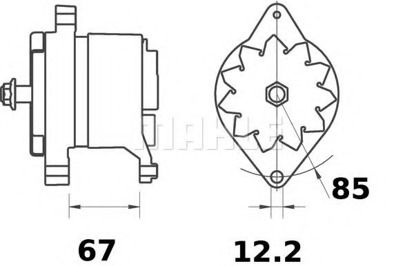 MAHLE ORIGINAL MG 515 Генератор 