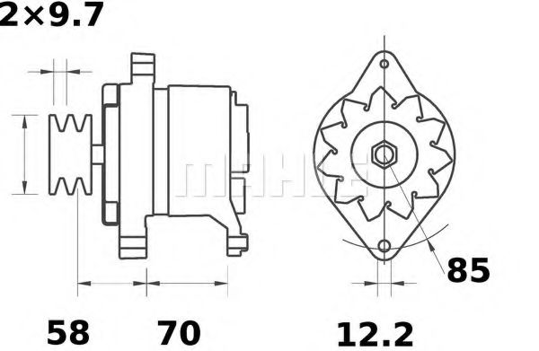 MAHLE ORIGINAL MG 521 Генератор для LANCIA (Лансиа/лянча) MAHLE ORIGINAL MG 521 Генератор для LANCIA (Лансиа/лянча)