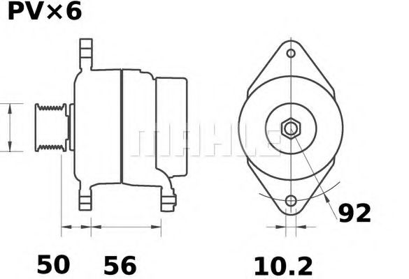 MAHLE ORIGINAL MG 495 Генератор для OPEL COMBO (Опель Комбо) MAHLE ORIGINAL MG 495 Генератор для OPEL COMBO (Опель Комбо)