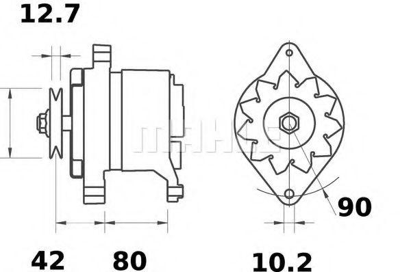 MAHLE ORIGINAL MG 455 Генератор для NISSAN PRIMERA (Ниссан Примера) MAHLE ORIGINAL MG 455 Генератор для NISSAN PRIMERA (Ниссан Примера)