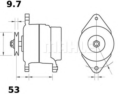 MAHLE ORIGINAL MG 447 Генератор 
