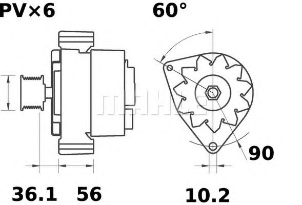 MAHLE ORIGINAL MG 430 Генератор для MERCEDES-BENZ SL (Мэрcэдэс-бэнз Сл) MAHLE ORIGINAL MG 430 Генератор для MERCEDES-BENZ SL (Мэрcэдэс-бэнз Сл)