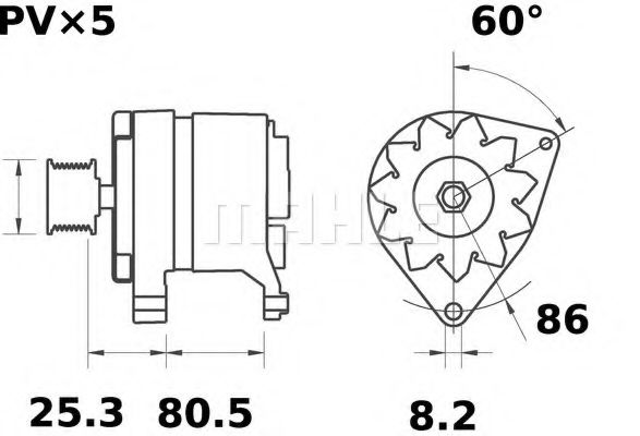 MAHLE ORIGINAL MG 420 Генератор для ROVER 400 (Ровер 400) MAHLE ORIGINAL MG 420 Генератор для ROVER 400 (Ровер 400)