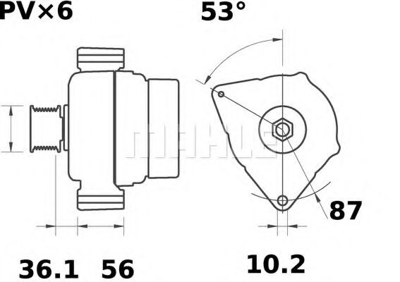 MAHLE ORIGINAL MG 418 Генератор для CITROËN RELAY (CитроËн Рэлаъ) MAHLE ORIGINAL MG 418 Генератор для CITROËN RELAY (CитроËн Рэлаъ)