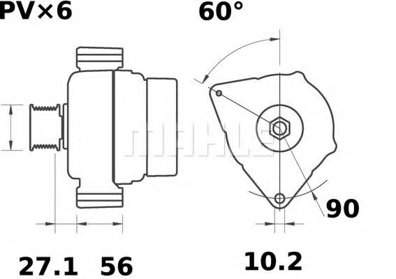 MAHLE ORIGINAL MG 398 Генератор для MERCEDES-BENZ SPRINTER 3-T (Мэрcэдэс-бэнз Спринтэр 3-т) MAHLE ORIGINAL MG 398 Генератор для MERCEDES-BENZ SPRINTER 3-T (Мэрcэдэс-бэнз Спринтэр 3-т)