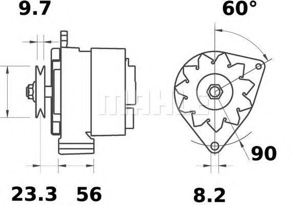 MAHLE ORIGINAL MG 389 Генератор для OPEL ASCONA B (Опель Асcона б) MAHLE ORIGINAL MG 389 Генератор для OPEL ASCONA B (Опель Асcона б)