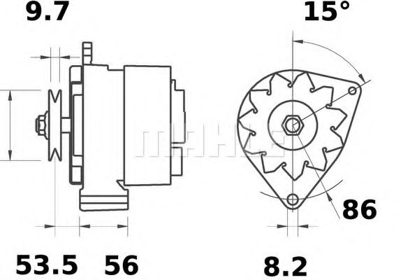 MAHLE ORIGINAL MG 380 Генератор для VOLKSWAGEN DERBY (Фольксваген Дэрбъ) MAHLE ORIGINAL MG 380 Генератор для VOLKSWAGEN DERBY (Фольксваген Дэрбъ)