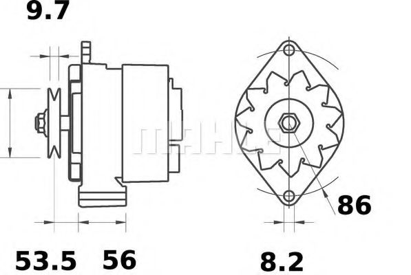MAHLE ORIGINAL MG 375 Генератор для VOLKSWAGEN VANAGON III (Фольксваген Vанагон 3) MAHLE ORIGINAL MG 375 Генератор для VOLKSWAGEN VANAGON III (Фольксваген Vанагон 3)