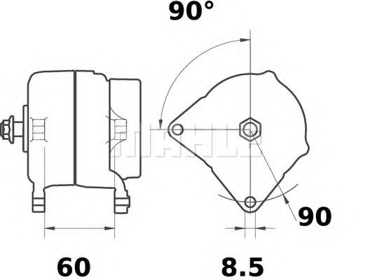 MAHLE ORIGINAL MG 364 Генератор для SKODA (Шкода) MAHLE ORIGINAL MG 364 Генератор для SKODA (Шкода)