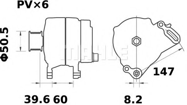 MAHLE ORIGINAL MG 367 Генератор для SKODA FABIA (Шкода Фабиа) MAHLE ORIGINAL MG 367 Генератор для SKODA FABIA (Шкода Фабиа)
