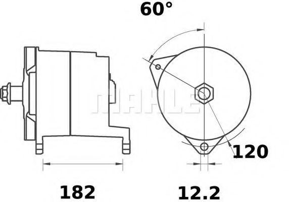 MAHLE ORIGINAL MG 333 Генератор для RENAULT TRUCKS ARES (Рено трак Арэс) MAHLE ORIGINAL MG 333 Генератор для RENAULT TRUCKS ARES (Рено трак Арэс)