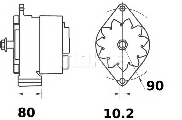 MAHLE ORIGINAL MG 319 Генератор для SCANIA P,G,R,T (Сканиа П,г,р,т) MAHLE ORIGINAL MG 319 Генератор для SCANIA P,G,R,T (Сканиа П,г,р,т)