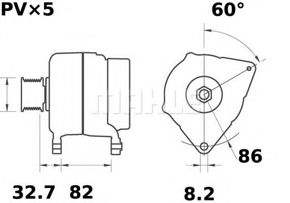 MAHLE ORIGINAL MG 231 Генератор для FORD MONDEO (Форд Мондэо) MAHLE ORIGINAL MG 231 Генератор для FORD MONDEO (Форд Мондэо)