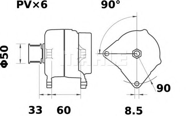 MAHLE ORIGINAL MG 91 Генератор для RENAULT VEL SATIS (Рено Вел сатис) MAHLE ORIGINAL MG 91 Генератор для RENAULT VEL SATIS (Рено Вел сатис)