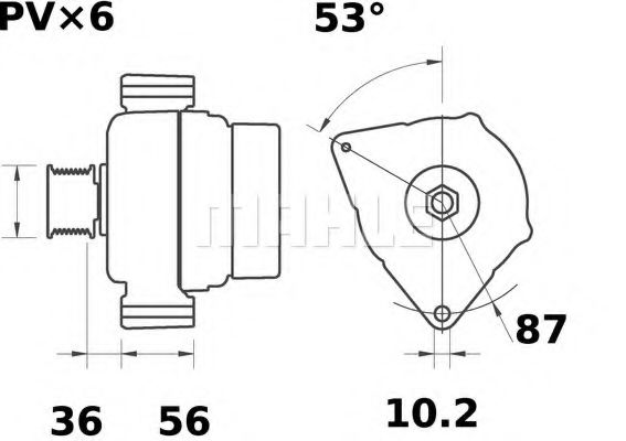MAHLE ORIGINAL MG 96 Генератор для FIAT SCUDO NATO (Фиат Сcудо нато) MAHLE ORIGINAL MG 96 Генератор для FIAT SCUDO NATO (Фиат Сcудо нато)
