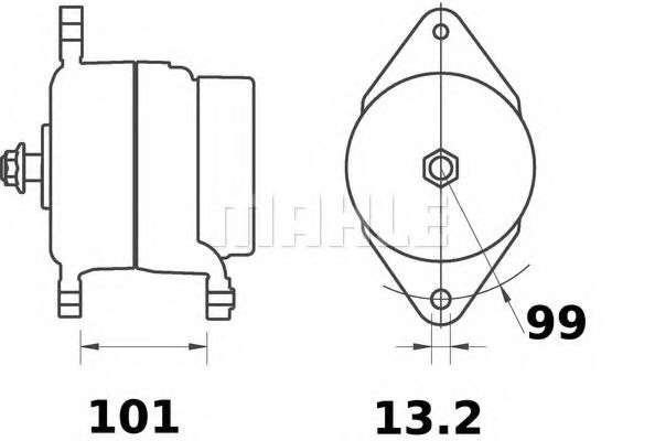MAHLE ORIGINAL MG 63 Генератор для VOLVO FH 12 (Вольво Фх 12) MAHLE ORIGINAL MG 63 Генератор для VOLVO FH 12 (Вольво Фх 12)