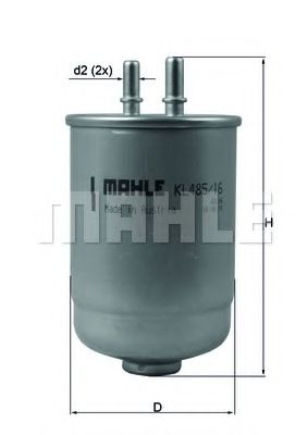 MAHLE ORIGINAL KL 485/16D Топливный фильтр для RENAULT LATITUDE (Рено Латитудэ) MAHLE ORIGINAL KL 485/16D Топливный фильтр для RENAULT LATITUDE (Рено Латитудэ)