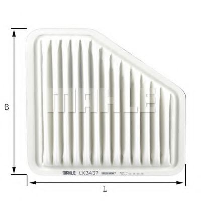 MAHLE ORIGINAL LX 3437 Воздушный фильтр для TOYOTA-FAW (Тойота/тоета-фав)