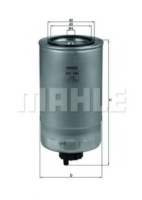 MAHLE ORIGINAL KC 186 Топливный фильтр для IVECO EUROTRAKKER (Ивеко Эуротраккэр) MAHLE ORIGINAL KC 186 Топливный фильтр для IVECO EUROTRAKKER (Ивеко Эуротраккэр)