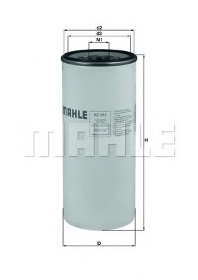 MAHLE ORIGINAL KC 251 Топливный фильтр для VOLVO (Вольво) MAHLE ORIGINAL KC 251 Топливный фильтр для VOLVO (Вольво)