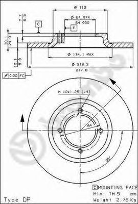 BRECO BS 7203 Тормозной диск для TOYOTA COROLLA (Тойота/тоета Cоролла) BRECO BS 7203 Тормозной диск для TOYOTA COROLLA (Тойота/тоета Cоролла)