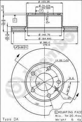 BRECO BS 7846 Тормозной диск для BMW 7 (Бмв 7) BRECO BS 7846 Тормозной диск для BMW 7 (Бмв 7)