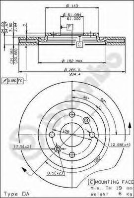 BRECO BS 8020 Тормозной диск 