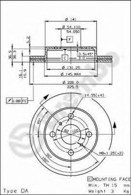 BRECO BS 8098 Тормозной диск 