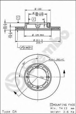 BRECO BS 8149 Тормозной диск 
