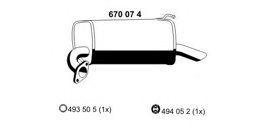 ERNST 670074 Глушитель выхлопных газов конечный для MAZDA ATENZA (Мазда Атэнза) ERNST 670074 Глушитель выхлопных газов конечный для MAZDA ATENZA (Мазда Атэнза)